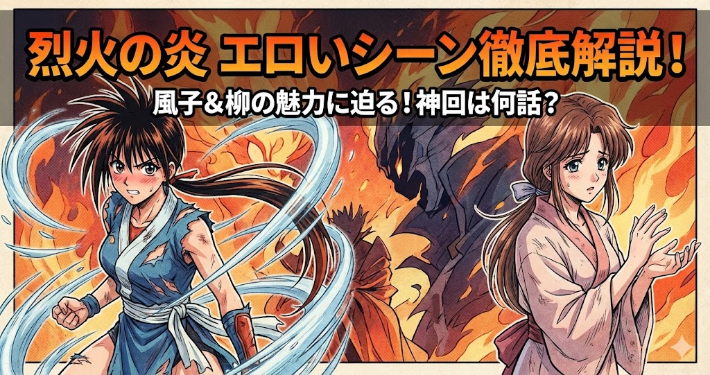 烈火の炎のエロいシーンは何話？風子や柳のサービス回と魅力を徹底解説！